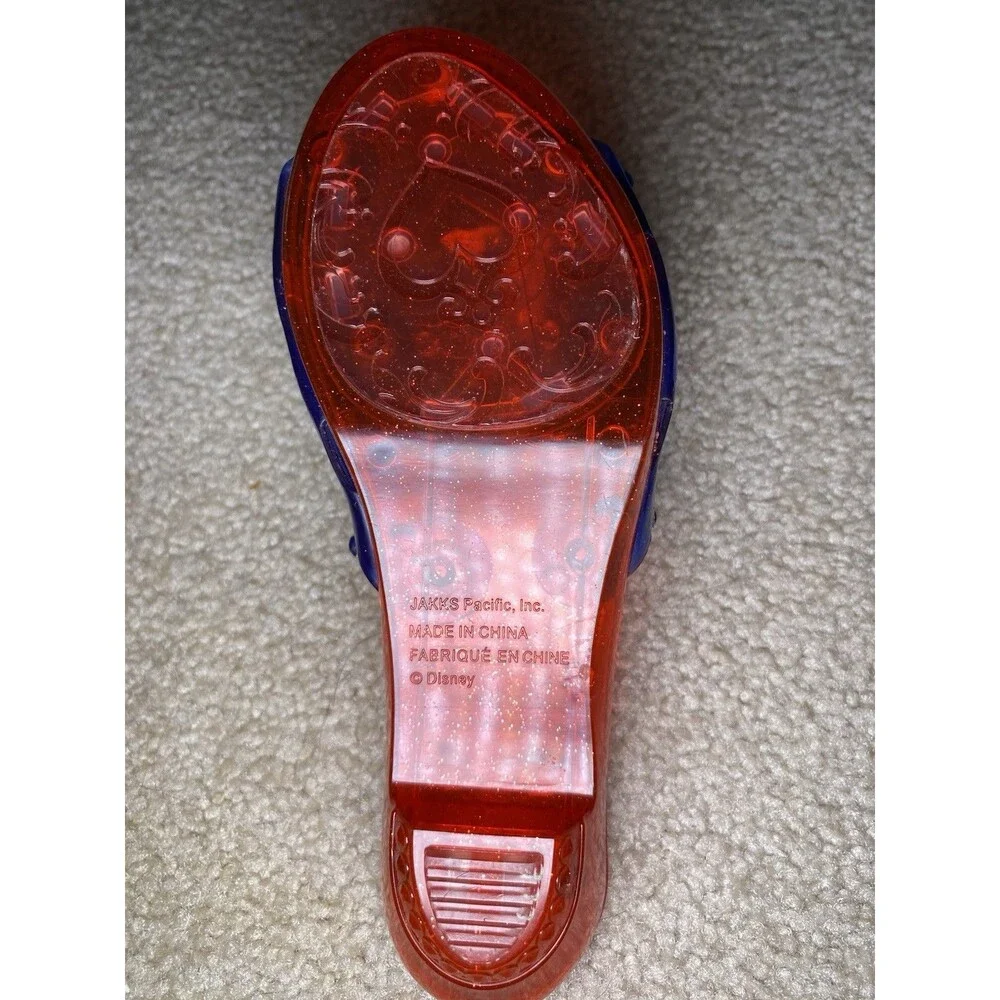 Disney Princess Snow White Dress Up Shoes Jakks Pacific Blue Red Glitter - Picture 5 of 7